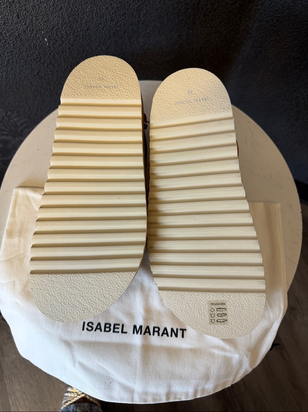 Isabel Marant Sandals . Studded Chunky Elham NEW in Box .100% leather - Picture 5 of 8